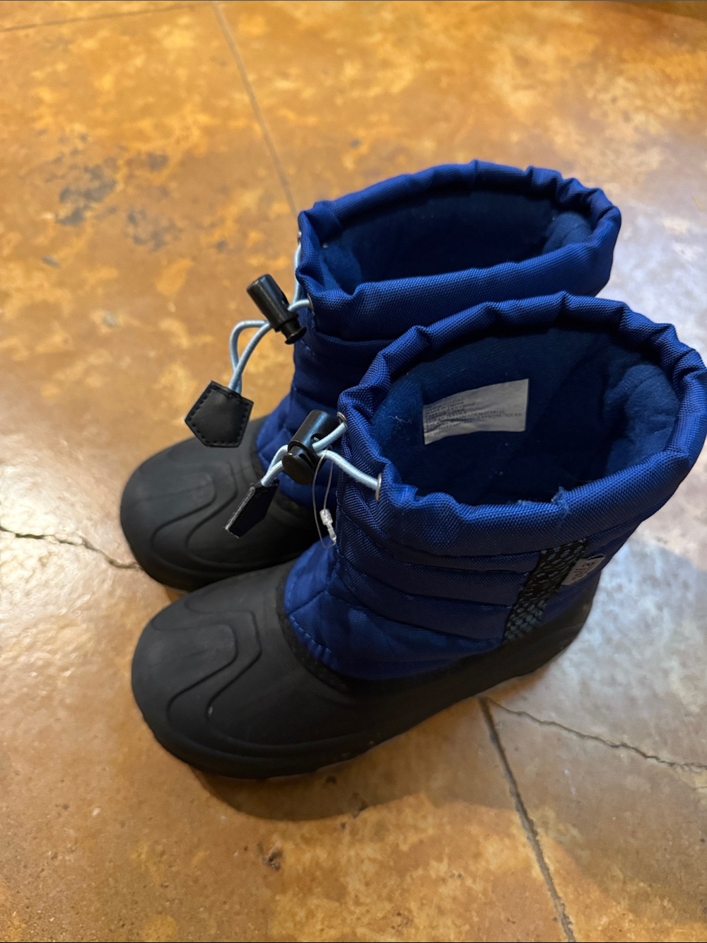 Zella Kids Blue and Black Snow Boots